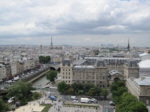 Veiw from top of Notre Dame