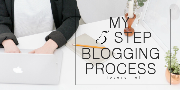 My 5 Step Blogging Process