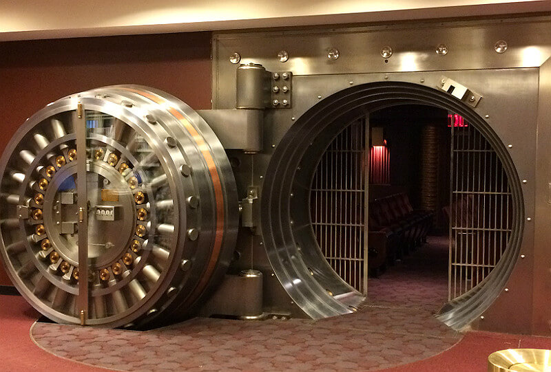 Bank Vault turned Movie Theater
